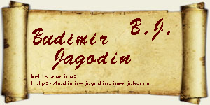 Budimir Jagodin vizit kartica